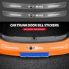CDCF7 Transparent Car Rear Trunk Bumper Guard Stickers For MINI Cooper One R50 R52 R54 R53 R56 Countryman R60 F55 F56 JCW Accessories