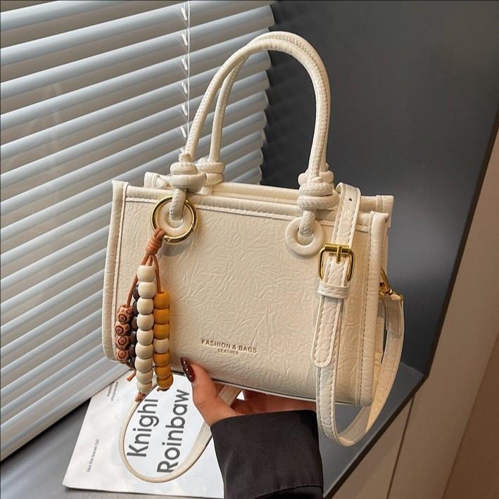 Urban Style Pu Small Crossbody Bag With Stitching Details For Casual Outings
