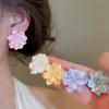 5 Pairs Acrylic Acrylic Flower Stud Earrings Pearl Korean Style Earrings  Holiday
