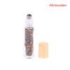 10ml Natürlicher Edelstein Roll-On Flasche Nachfüllbar Ätherisches Öl Körperparfüm Glas innen Heilkristall Schönheits-Chips 1 Stück