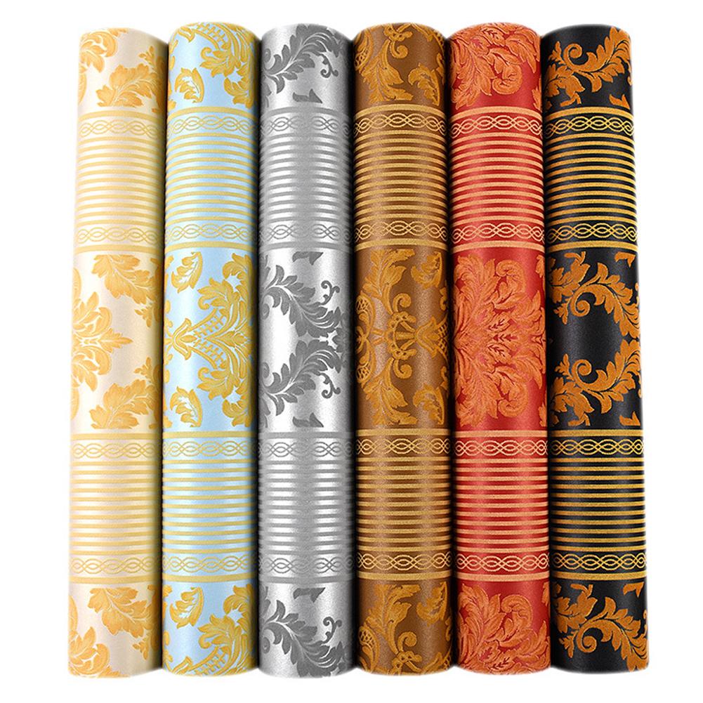Šedá 3D viktoriánská damašková reliéfní tapeta v roli Domácí dekorace Obývací pokoj Ložnice Tapety Stříbrné Květinové Luxusní tapety