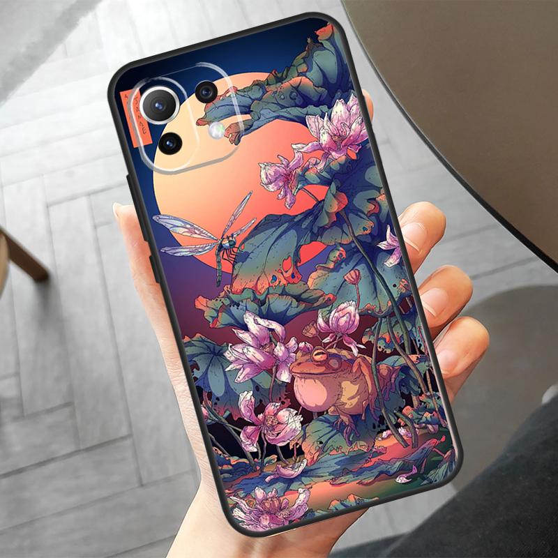 Japanese Style Art Japan Funda For POCO F6 X6 Pro X5 X3 F3 F5 M6 M5s Xiaomi 14 Ultra 12 13 Lite 11T 12T 13T Pro Case
