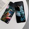 The Spirit of Hummingbirds Phone Case For Samsung Z Flip 7 6 5G Galaxy Z Flip 5 4 3 Black Hard Cell Cover Luxury PC Shell Coque