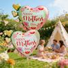 Gradient Flower Balloons for Mother's Day, Aluminum Foil Balloons, Suitable for Mother's Day, Holiday-Themed Parties, Indoor and Outdoor Decorat  