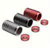 4 Stück/Set Premium-Aluminiumlegierung Auto-Reifenventil-Schaftkappen - Passend für Limousine, SUV, Motorrad, Fahrrad - Korrosionsbeständig
