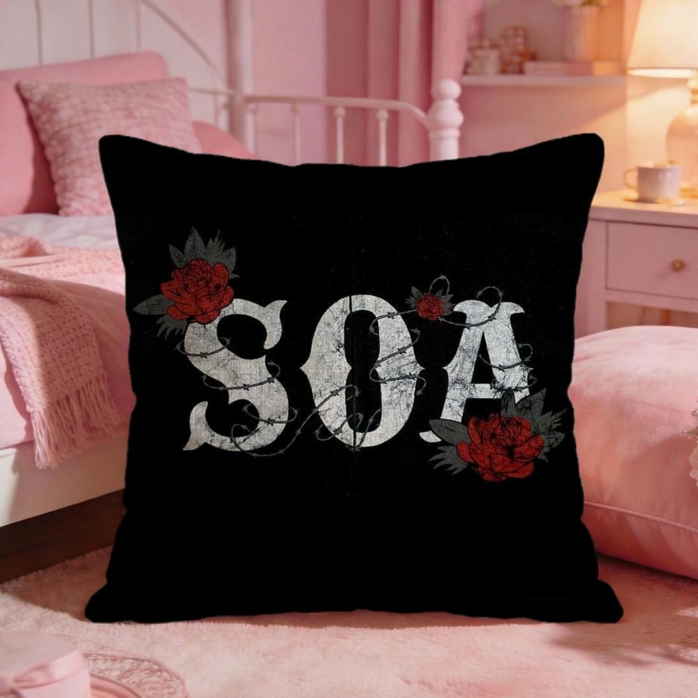 Drama SSons of Anarchys Cushion Cover Premium Comfort Reversible Pillow Cove Two In One Design for Any Room Car Interior