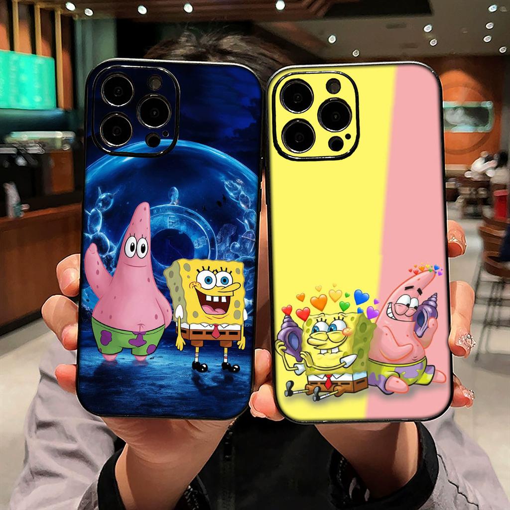 for Samsung Galaxy A07 A13 A12 A23 A50 A51 A52 A53 A70 A71 A72 A04 Note 20 9 8 10 Case S-SpongeBobs s-SquarePant S-Sponges Bobs