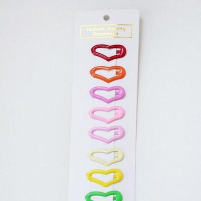 Side Hair Point Heart Snap Pin 10p Set