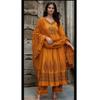 Women Designer Kurta Pant Dupatta Set Indian Bollywood Top Tunic Salwar Suit Party Wear