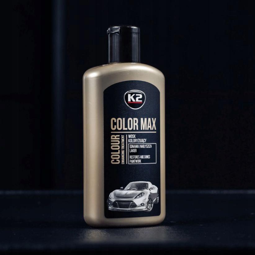 Pasta wosk koloryzujący do samochodu auta k2 color max 250 ml czarny