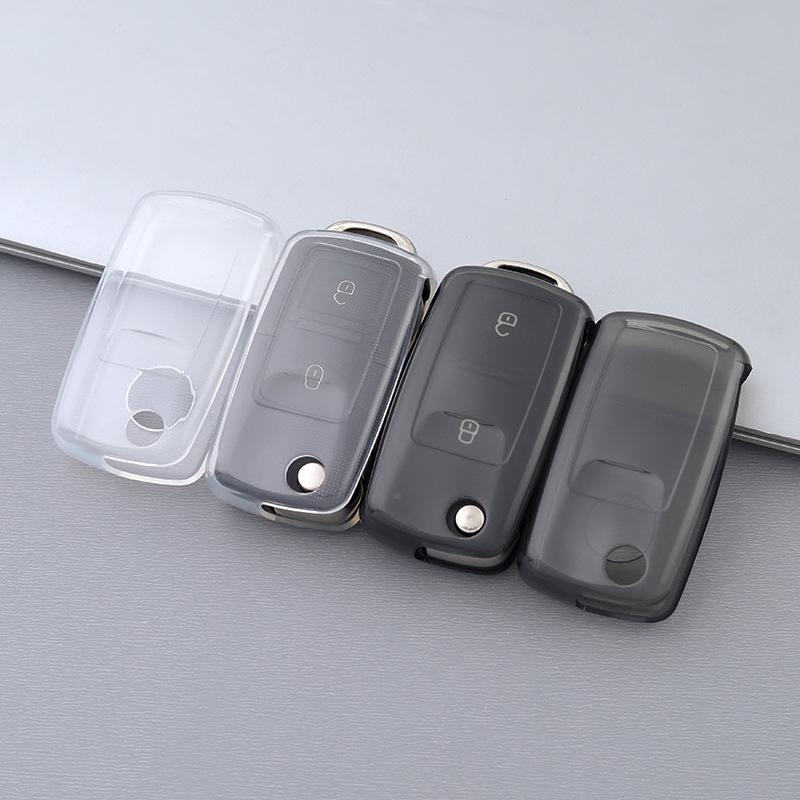 Průhledné pouzdro na klíč Volkswagen pro modely Santana, Polo, Lavida, Lamando, Passat, Sagitar a Bora