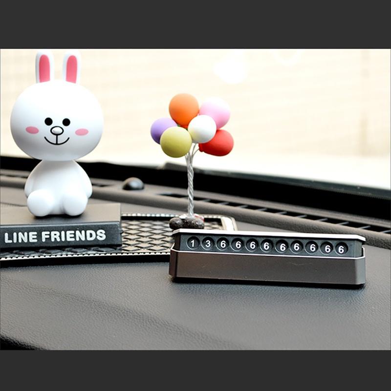 Premium Quality Car Temporary Stop Card Parking Sign With Magnetic Number Plates