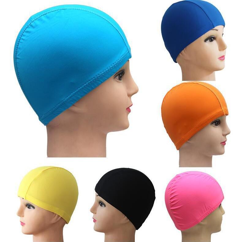 Barevné látkové plavecké čepice - K dispozici stovky možností