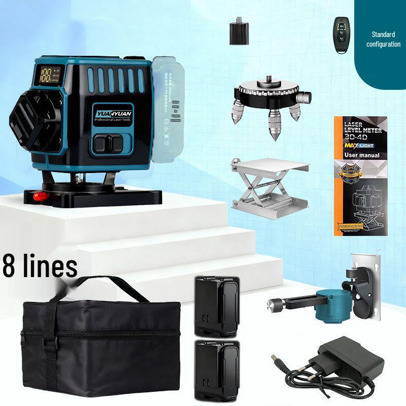 Cross New 16-Line Multifunctional Rotating Laser Level with Infrared Technology