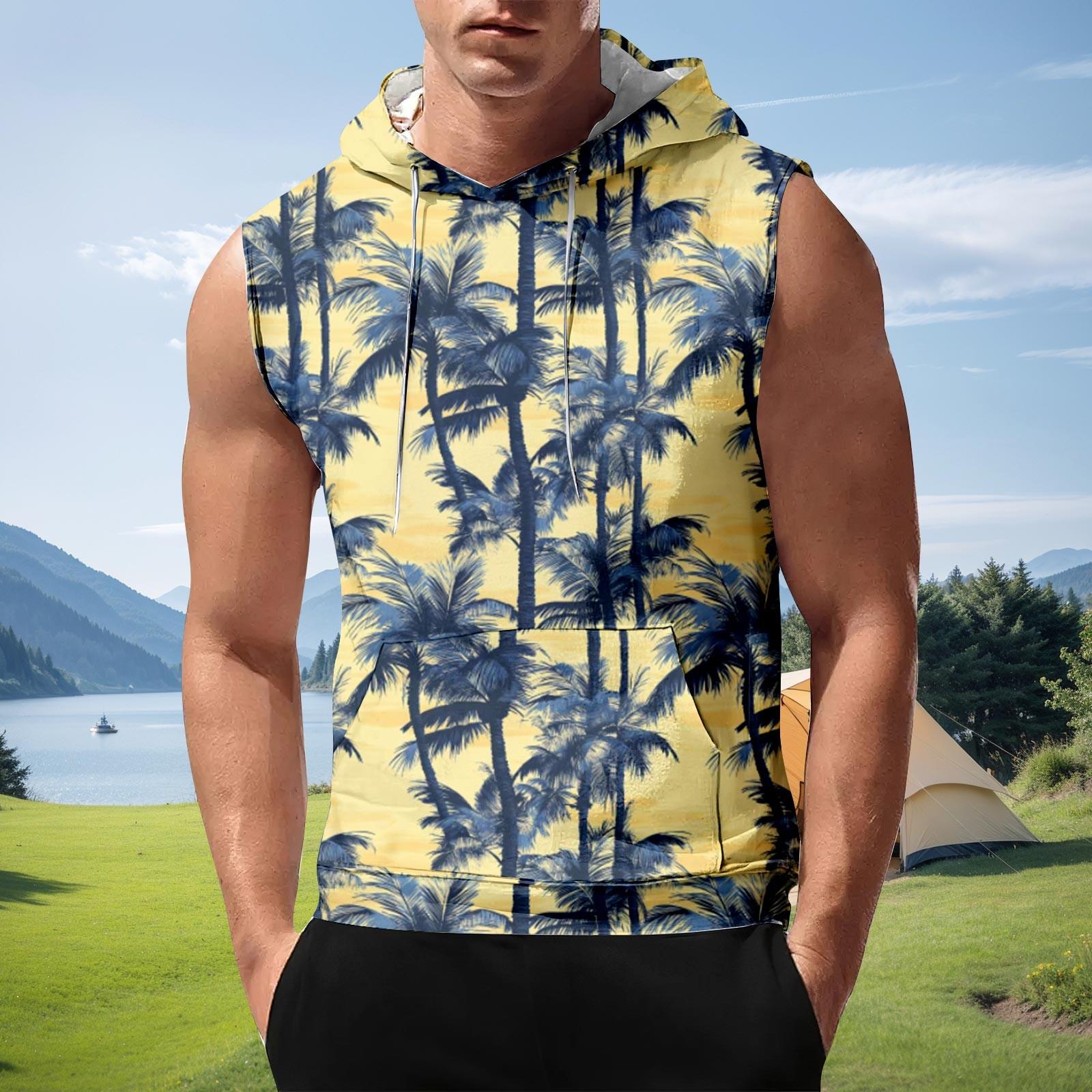 

Мускулистая мужская спортивная повседневная майка на бретелях, летняя однотонная мужская рубашка для фитнеса M жёлтый