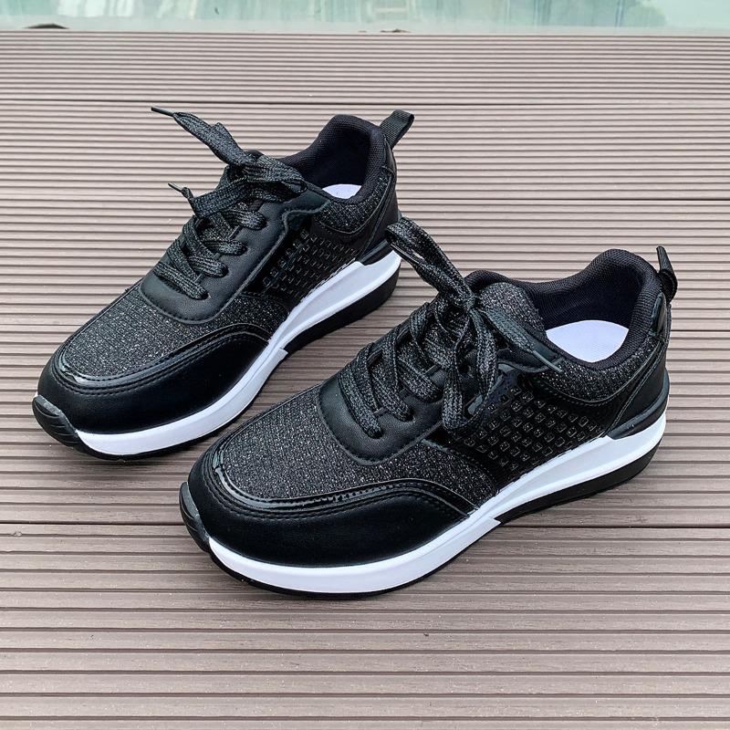 

Женские Новые Кроссовки Осень 2024 Женские Теннисные Лоферы Скейтборд Повседневная Обувь Удобная Платформа Элегантный Баскетбол 43 чёрный