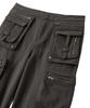 Uallong Lowrise Washed Curve Cargo Pants - Khaki