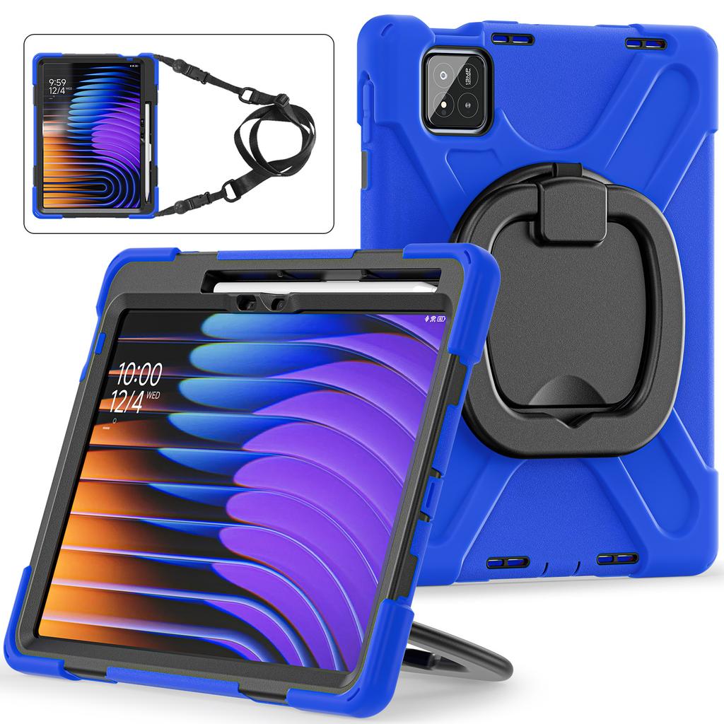360 Rotating Kids Case Universal for Xiaomi Poco Pad X1 8 7 Pro 2025 2024 11.2 Armor Stand Cover with Handle Grip Shoulder Strap