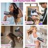 Slopehill Professional Ionic Hair Dryer, Powerful 1800W Fast Drying Low Noise Blow Dryer with 2 Concentrator Nozzle 1 Diffuser Attachments for Home