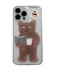 Brown Bear Reading Case Fits Apple 15/14/13/12/11/PRO/PROMAX/XSMAX/XR/XS/X.