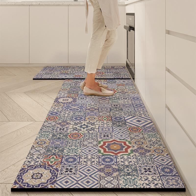 Kitchen Floor Mat Pvc Soft Diatom Mud Rug Absorbent Carpet Non-slip Home Decoration Foot Mats Alfombra De Cocina