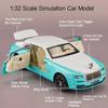 1:32 Rolls-royce Wraith Dawn Car Toys Diecast Alloy Miniature Model 4 Doors Opened Sound Light Pull Back Vehices Adult Boy Gifts