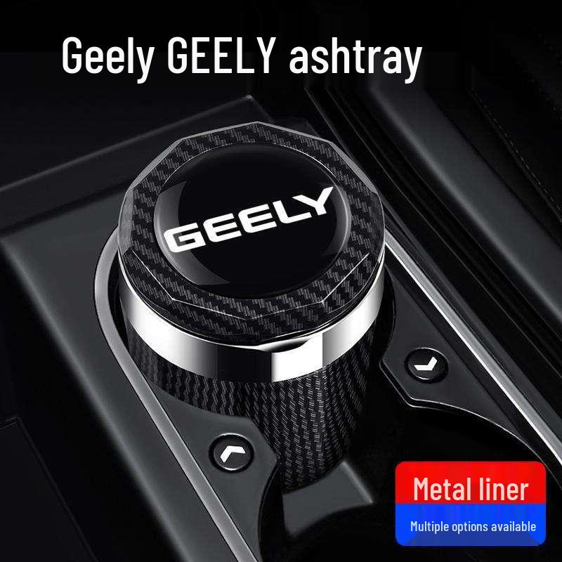 Geely Jiaji 2025 Car Ashtray: High Flame Retardant, Interior Mod with Lid & Light