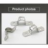 JUIDINTO U Shaped Pipe Clamp Type 2-10pcs Stainless Steel with Two Holes for Water Pipe Plumbing Piping Saddle Clip