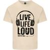 Live Life Loud Rock N Roll Guitar Music Unisexs Light Cotton TShirt