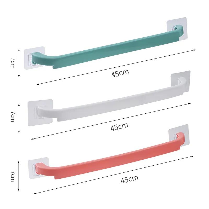 

Полка для полотенец в ванной комнате, кухонная полка для тряпок, полка для хранения, неперфорированная штанга для полотенец в ванной комнате, цветная пластиковая полка для обуви YLE336 Send randomly