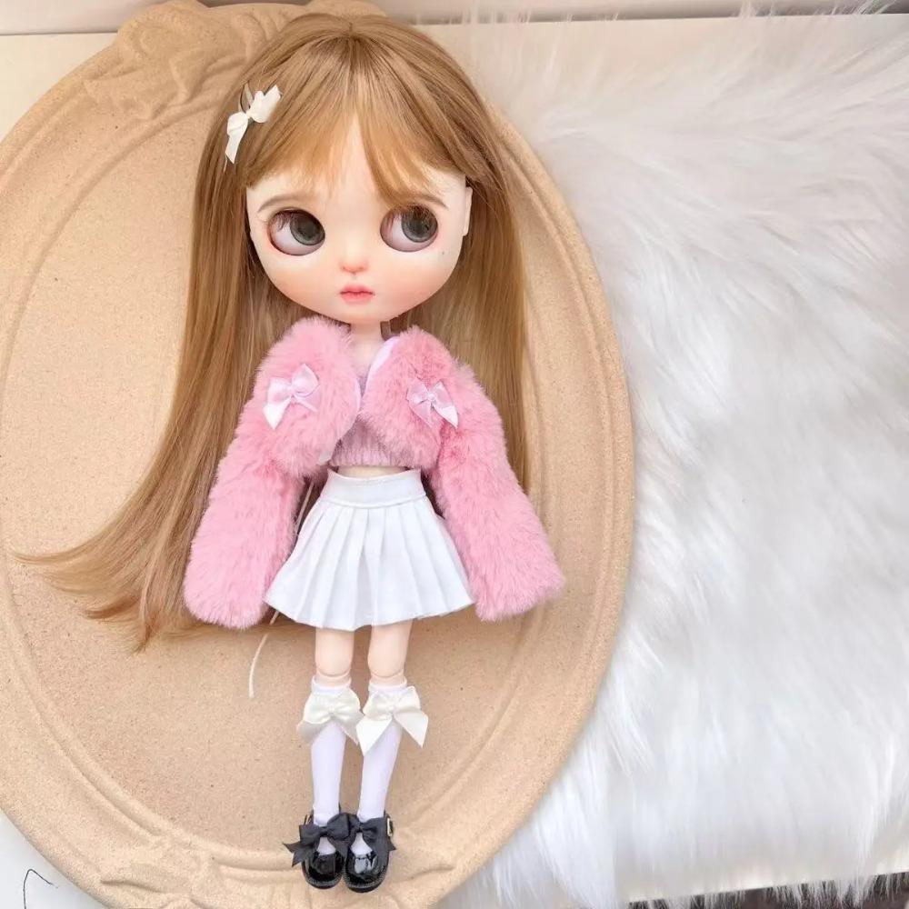 Fashion 1/6 Blythe Doll Clothes Sweater Set Barbir Doll Replace Clothes Ob24 Doll Outfit Accessories No Socks