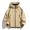 Men's Trendy Loose Fit Hooded Jacket - Spring/Autumn Casual Outdoor Fashion, Unisex Style