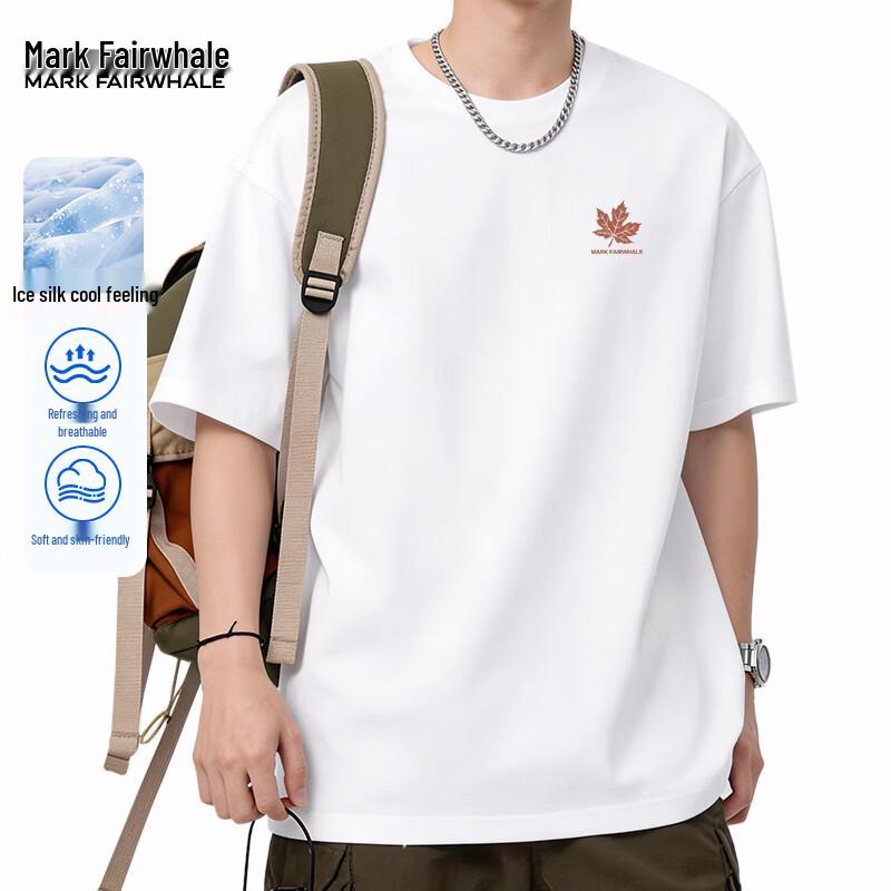 Mark Fairwhale Men's Ice Silk Round Neck Short Sleeve T-Shirt