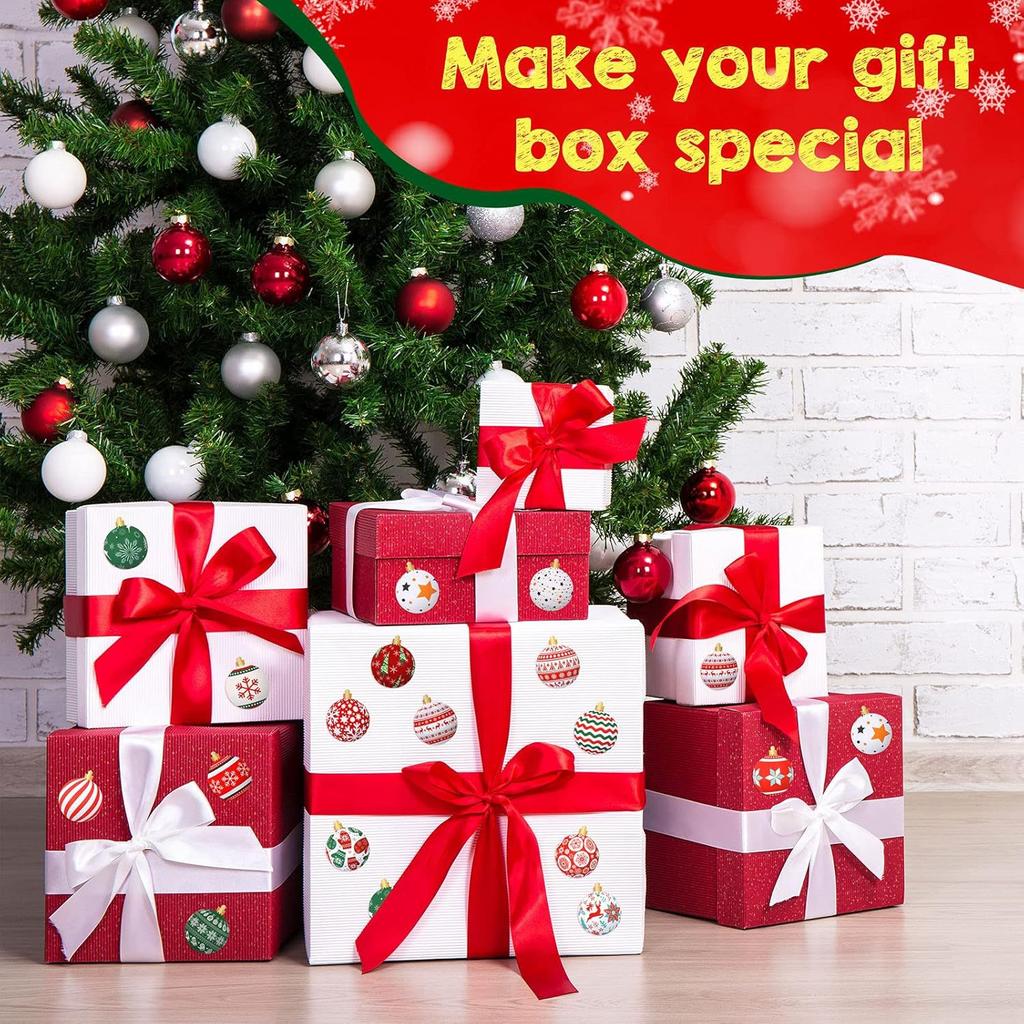 500pcs Roll Stickers Christmas Decoration Festive Stickers Christmas Decoration Candy Bag Party Scrapbook Guitar Water Bottle