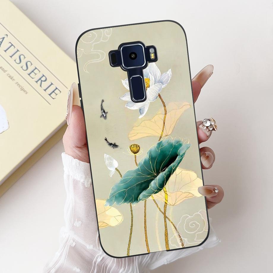 For ASUS Zenfone 3 ZE520KL Z017D 4 Max ZC520KL X008D 3 Max ZC520TL Case Soft Silicone Back Cover Love Heart Butterfly Flower Bag