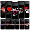 I Love You Pink Heart Phone Case For Samsung Galaxy Z Flip3 Flip4 Flip5 PC Bumper Shell For Z Flip 3 4 5 Hard Folding Back Cover