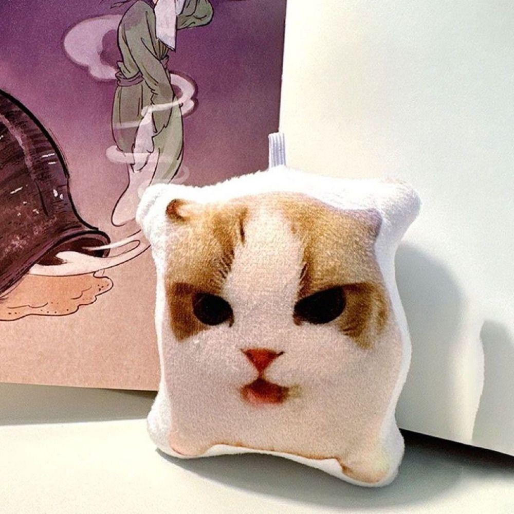 With Sound Cat Voice Keychain Cat Voice Doll  Children's Toy Schoolbag Pendant Decoration