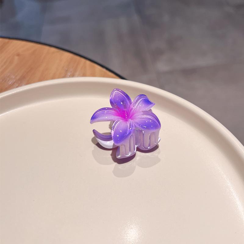 Plumeria Candy Color Fairy Hair Clip - Elegant Shark Clip Accessory