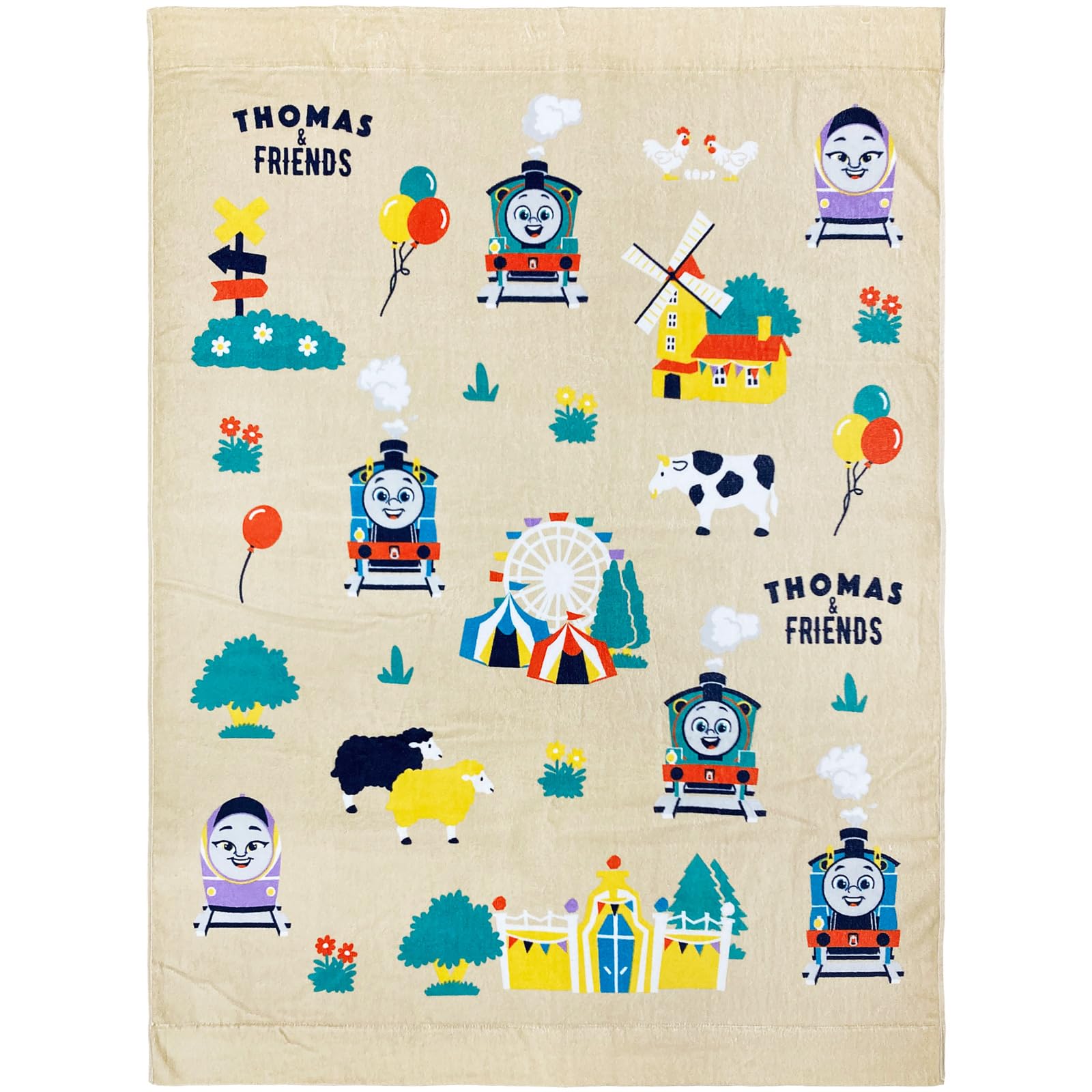 

Полотенце Hayashi Мульти, размер для сна 85 x 115 см, рисунок «Карнавал Томаса», KO460800, прибл.