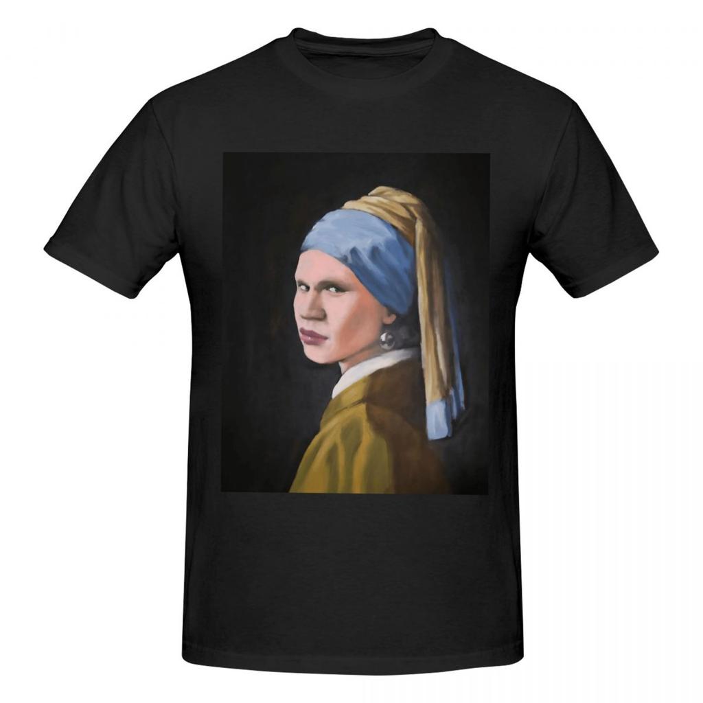 Erl With The Pearl Earring T Shirts Graphic Y2K Gifts Quality T Shirts For Men Women Clothes
