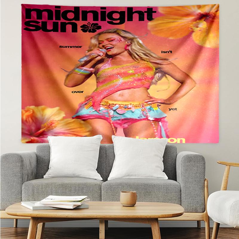 Zara Larsson Print Tapestry, Backdrop, Easy Setup, Ideal for Bedroom, Office & Living Room, with Aesthetic Wall Hanging Decor.