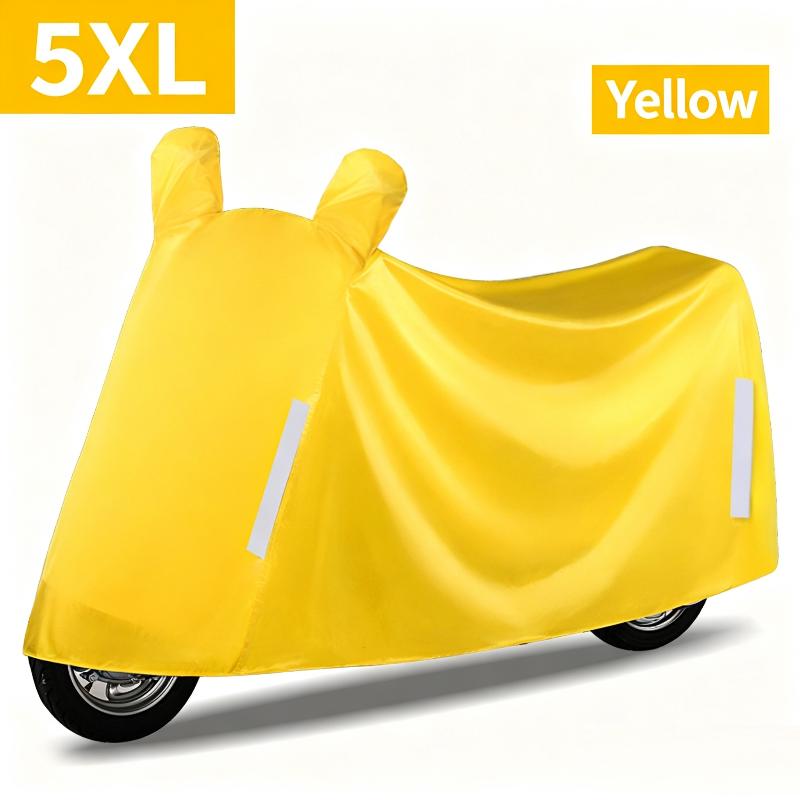 Motorcycle Cover For Sun Rain And Dust Protection With Mirror Covers Thick Fabric Provides Year-Round Protection