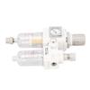 Air Filter Regulator Lubricator Combo G1/4in Inlet Outlet Pneumatic Tool Air Pressure Regulator Water Oil Separator