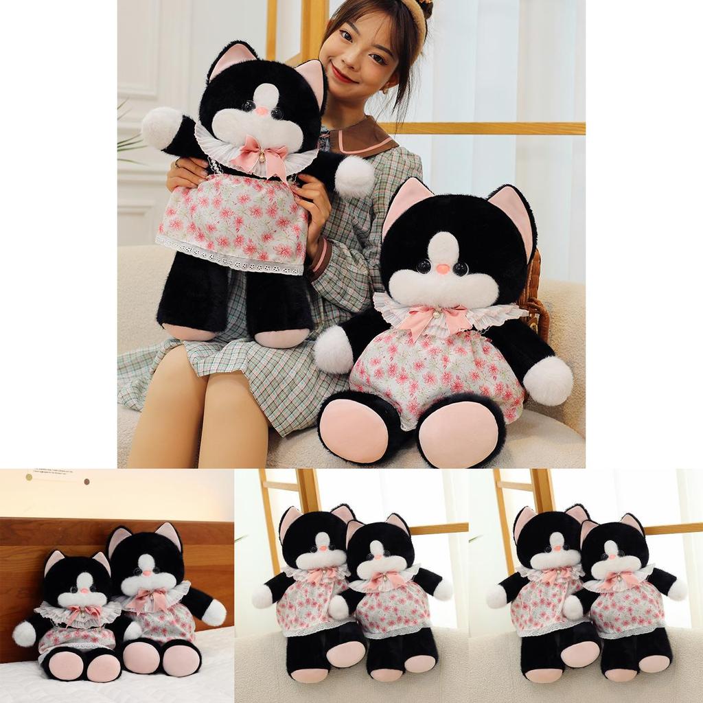 Cute And Realistic Cat Plush Toy Doll Sleep Pillow For Girls Soft Cuddly Gift