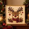 Nicht gruselige Halloween-Deko-Projekte, Perlenmalset, Süßer Geist 3D-Kunst-DIY, Gemütliches Herbst-Hausdeko-Set für Erwachsene, Weihnachtsbasteln Festlich