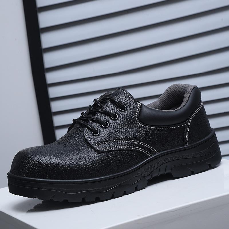 

Защитная обувь с защитой от ударов, проколов, износостойкая и дышащая, легкая резиновая рабочая обувь для мужчин 805 black; 46