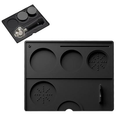 Leeseph Espresso Tampermatte, Silikon Kaffee Tampermatte, Kaffee Pad Tamperstation für Barista Werkzeug, Espresso Zubehör für Zuhause
