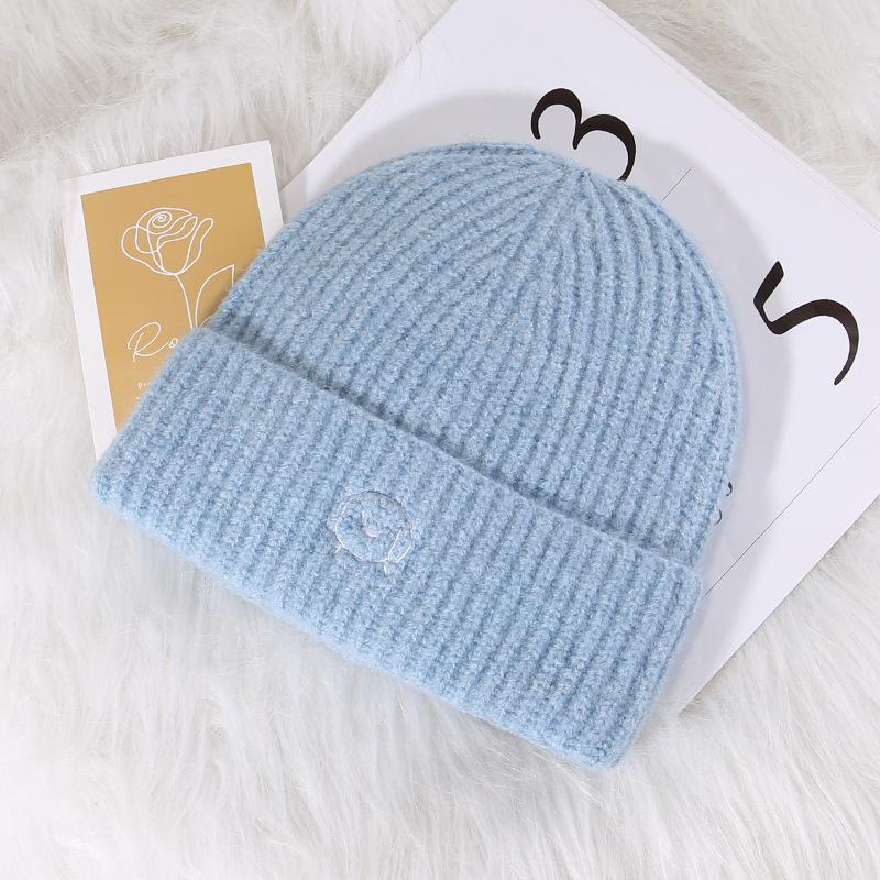 Winter Warm and Windproof Knitted Hat Versatile Face Small Wool Hat Fashion Trend Cold Hat