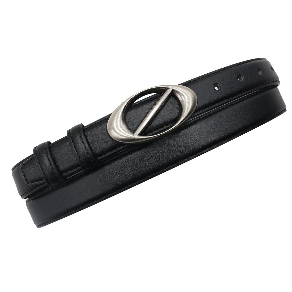 Women's Genuine Leather Belt Simple Belt Jeans Fashionable and Versatile Summer Fashion Soft Cowhide for Girls