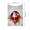 Christmas Throw Blanket Cozy Flannel Festive Holiday Decor Gift Santa Claus Reindeer Winter Warm Soft Plush Blanket Home Decorat